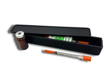 Slim TRT Travel Case – Fits Hygiene Bags, 10ml Vial & Syringes