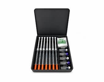 Prefilled Syringe Storage Case for 7 Syringes and 5 Vials, Weekly Organizer