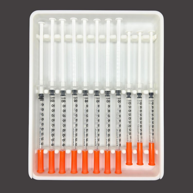 Injection Boxes 11 Slot Prefilled Syringe Storage Case – Slim Organizer for Injection ...
