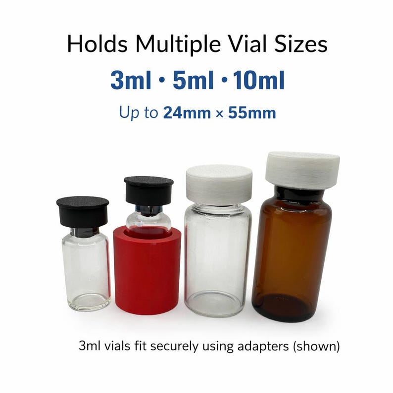 Vial Storage Case Organizer Fits 3ml 5ml 10ml Injection Insulin TRT ...
