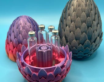 Dragon Egg Cartridge Holder – 7 Slot 3ml Cartridge Organizer with Purge Tower