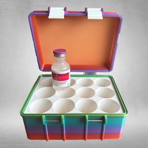 how should bac water be stored 2-3ml Vial + Bac Water GLP1 Peptide Storage Box. Store Sema, Tirz, Reta,  and More ! main image 0