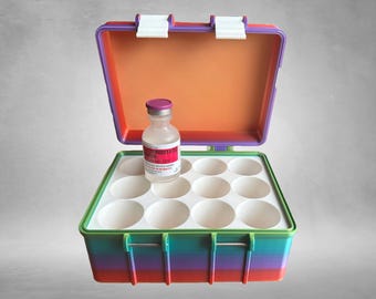 Hospira BAC Water Organizer 6 Vial Storage Case for Bacteriostatic Water Vials, Compact & Travel Ready - Etsy Hospira BAC Water Organizer 6 Vial Storage Case for Bacteriostatic Water Vials, Compact & Travel Ready - Etsy