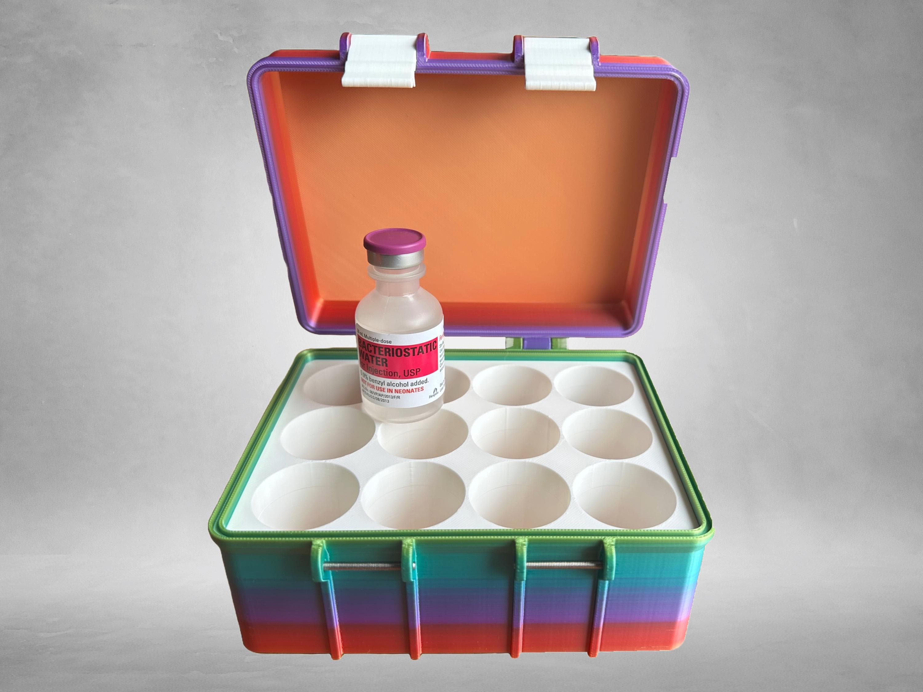 Opslagbox met 48 ronde flesjes - Steen voor Steen Diamond Painting