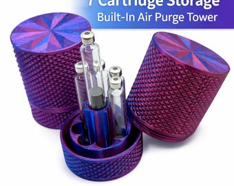 GLP-1/Insulin Cartridge Case: 7x 3ml Pen Storage with Purge Tower