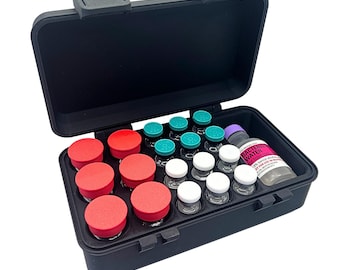 Vial Storage Case | 6 10ml + 12 3ml Vials + BAC Water Slot