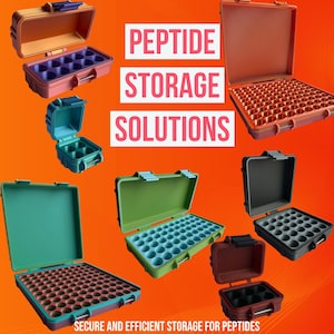 3ml Peptide Vial Storage Rack – Holds 4 to 100 Vials | Durable Organizer for GLP-1 & Peptide Protocols
