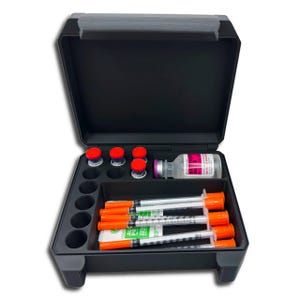 3ml Vial Storage Case: 10-Slot Organizer for Peptide, Insulin, GLP-1