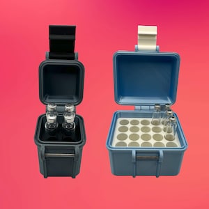 3ml Cartridge Storage Case – 2, 4, 10, or 20 Slot Organizer | Travel Vial Holder for GLP-1 & Peptide Routines