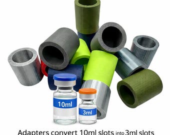 3mL Vial Adapters | Fits Our Cases & Most 24mm Vial Storage Slots