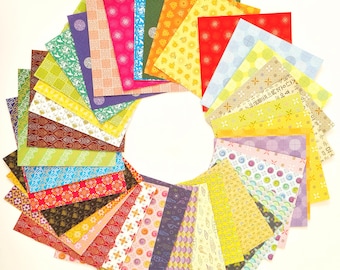 Traditionelles koreanisches Muster-Origami-Papier | 80 Blatt im 15 cm Format |