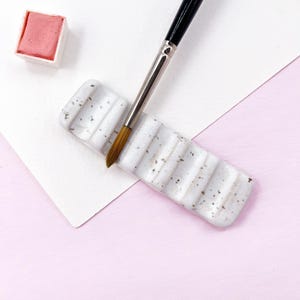 Ceramic Brush Rest, Ceramic Brush Holder, Paint Brush Rest, Artist Gift, Art Supply