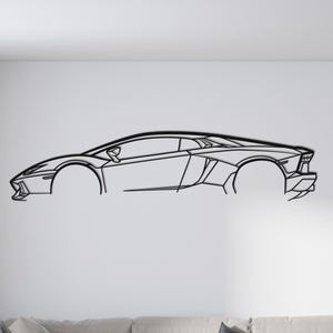 Aventador | Premium Metall Auto Wandkunst für Haus oder Büro Dekor