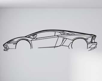 Aventador / Arte de pared de metal premium para decoración del hogar o la oficina