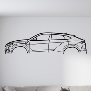 Urus | Premium Metall Auto Wandkunst für Haus oder Büro Dekor