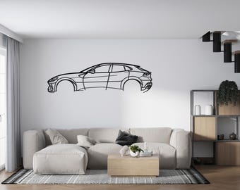 Purosangue / Arte mural de metal premium para coches, ideal para la decoración del hogar o la oficina.