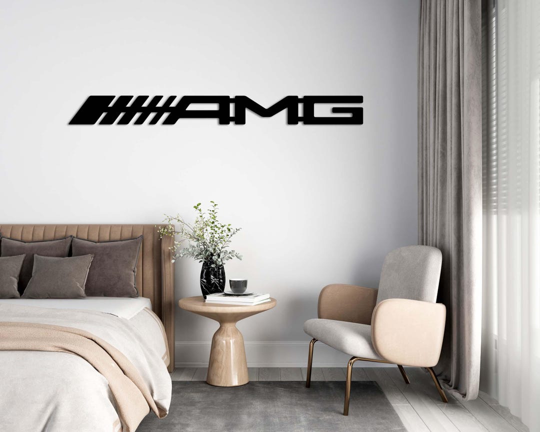 AMG Style Metal Wall Sign | Premium Metal Wall Art for Home or Office ...