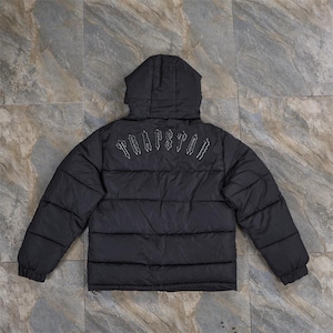 Trapstar Irongate Jacket Shiny Black | Men's Shiny Puffer Trapstar Irongate Jacket Shiny Black | Men's Shiny Puffer