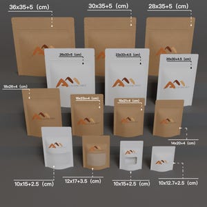 Op maat gemaakte opstaande mylar-tas (200 stuks) afbeelding 7