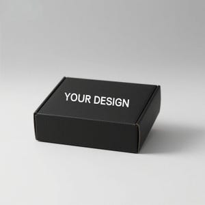 10pcs Custom Black Mailer Box