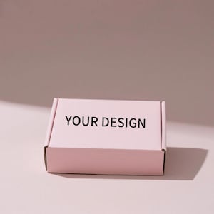 Scatola postale rosa cipria personalizzata da 10 pezzi