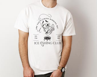 Grappig ijsvissen shirt voor mannen, ijsvisser T-shirt, wintervissen cadeau voor papa, T-shirt voor visliefhebbers, vaderdagcadeau of verjaardag