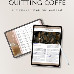 Arbetsblad om att sluta dricka kaffe | Ordförråds- och självstudieaktivitet | Utskrivbar PDF
