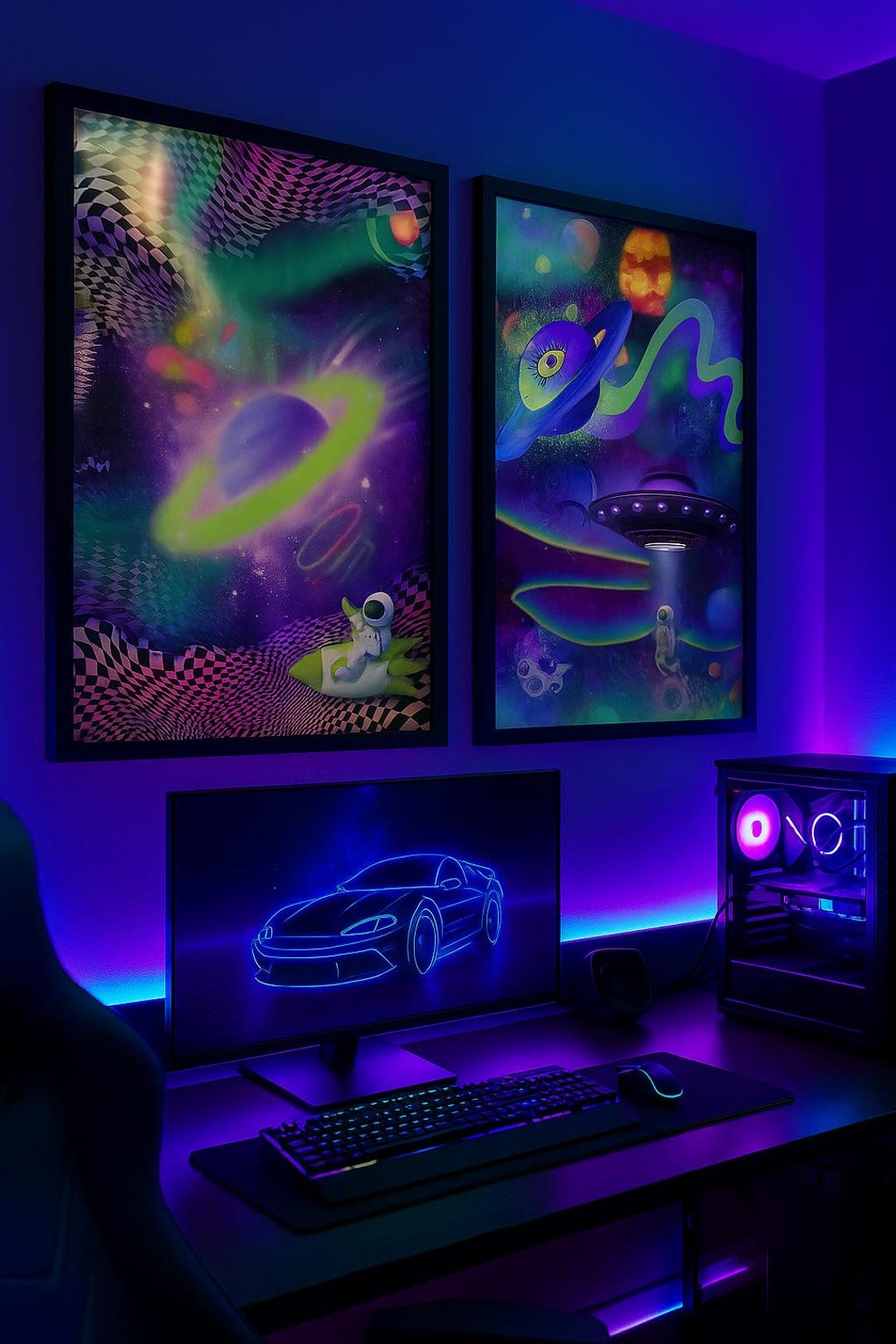 Psychedelic Space Wall Art Trippy Galaxy Digital Prints Astronaut psychedelic-space-wall-art-trippy-galaxy-digital-prints-astronaut