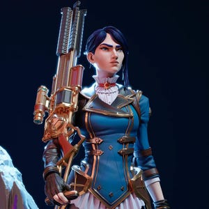 Caitlyn Arcane - League of Legends figure/Statue ,Pla/Sla/3D Printed ,Painted,action figure,collectibles,lol
