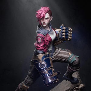 Arcane Vi - League of Legends figure/Statue /Pla/Sla/3D Printed ,Painted,action figure,collectibles