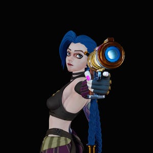 Jinx/Arcane - League of Legends figure/Statue ,Pla/Sla/3D Printed ,Painted,action figure,collectibles