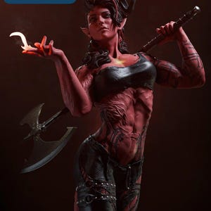 Karlach figure,Karlach statue,Baldur’s Gate figurine,Baldur’s Gate 3