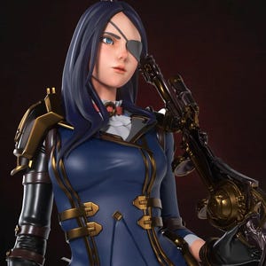 Caitlyn Arcane - League of Legends figure/Statue ,Pla/Sla/3D Printed ,Painted,action figure,collectibles