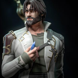 Arcane Jayce - League of Legends-figuur/standbeeld, Pla/Sla/3D-geprint, geschilderd, actiefiguur, verzamelobjecten