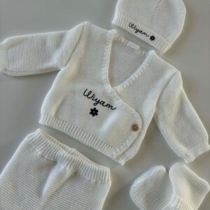 Personalisiertes Strickset für Neugeborene Bild 3