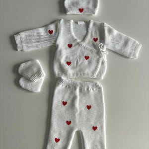 Personalisiertes Strickset für Neugeborene Bild 9