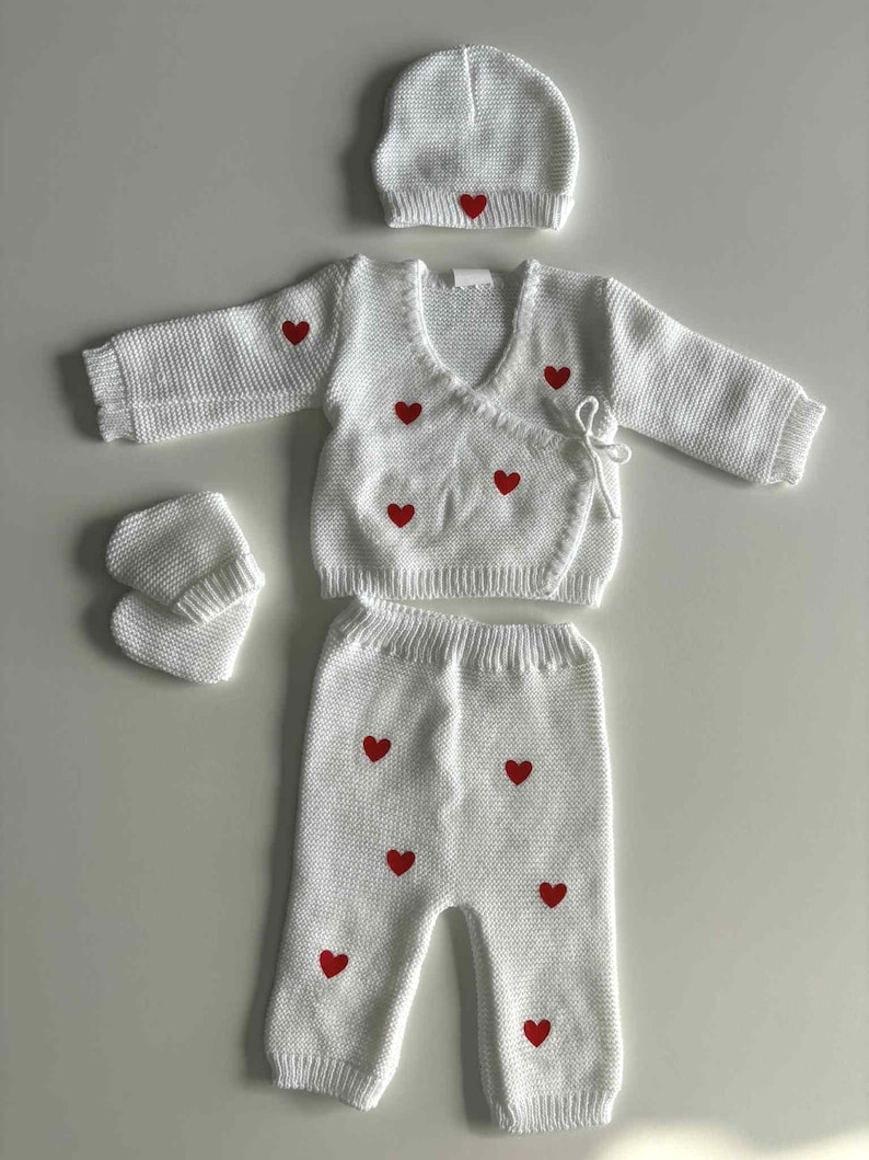 Personalisiertes Strickset für Neugeborene Bild 9