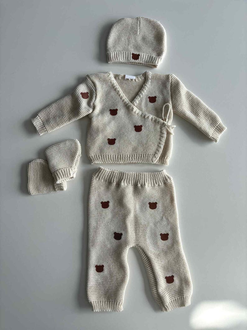 Personalisiertes Strickset für Neugeborene Bild 8