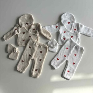 Personalisiertes Strickset für Neugeborene Bild 2