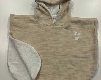Poncho de baño personalizado
