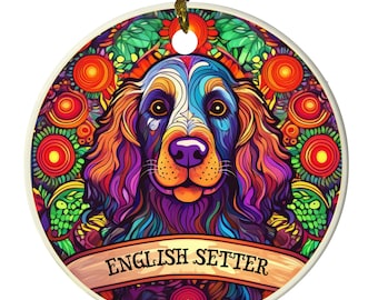 English Setter Dog Ornament