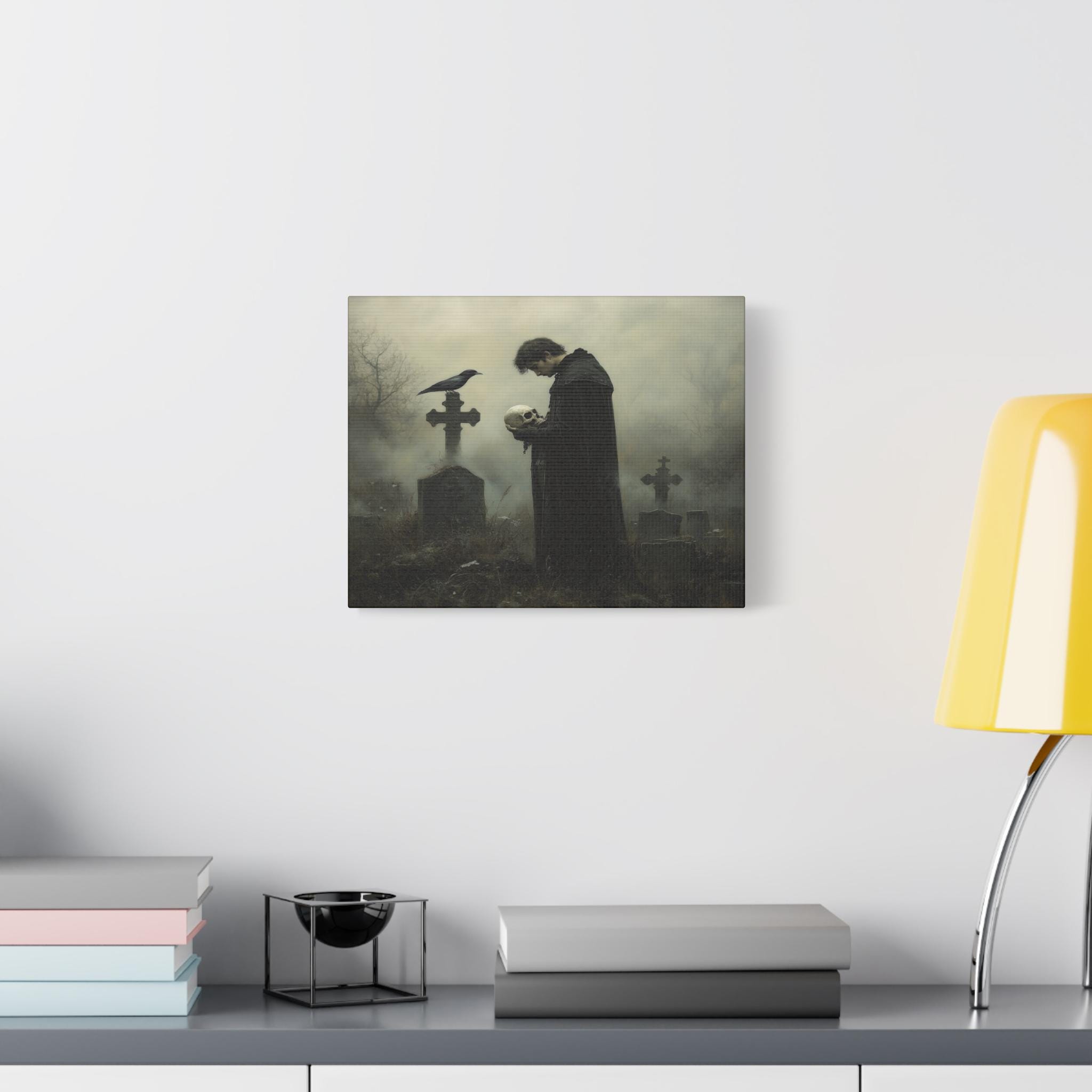 Hamlet Holding the Yorick's Skull Canvas Wall Art Shakespeare ...