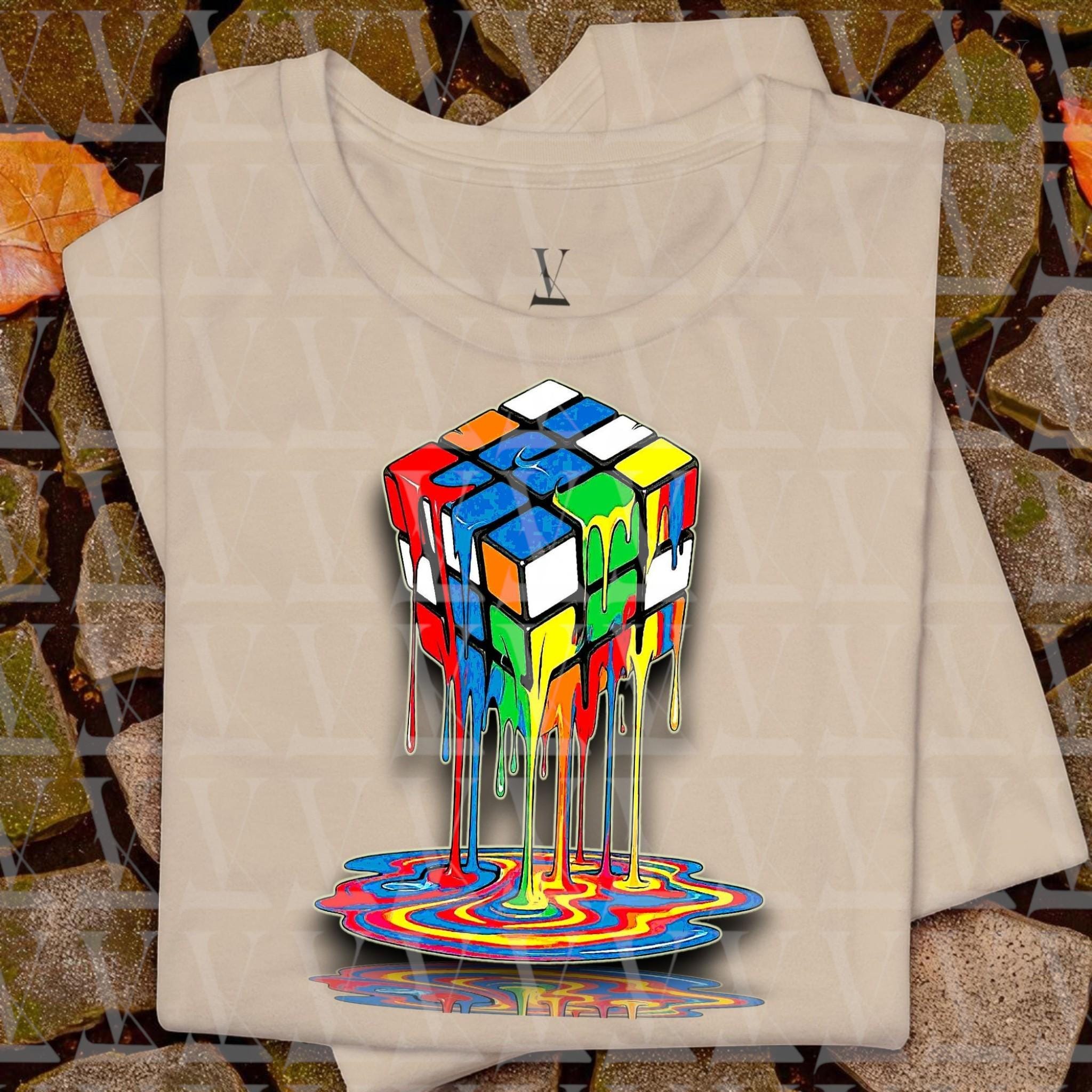 Funny Rubik's Cube T-Shirt - Geek Game, Rubix Cube Solution Graphic Tee - Unisex