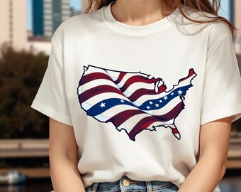 4th of July PNG Sublimation Design: Patriotic Clipart (Digital Download 5000x5000 px, 300+ DPI )