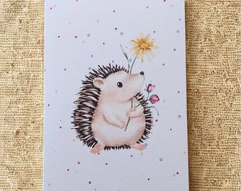 Greetings Card - Hedgehog
