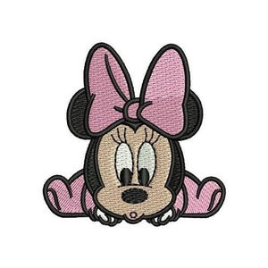 Surprised Minnie Mouse Machine Embroidery Design, Disney Design, Mickey & Friends Character Embroidery Pattern, Minnie Mouse Embroidery
