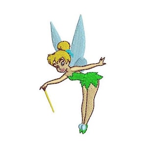 Pixie Dust Tinker Bell Machine Embroidery Design, Disney Design, Cartoon Embroidery Pattern, Peter Pan Character Design, Fantasy Fairy