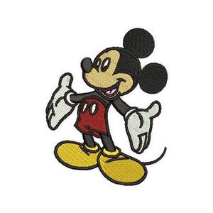 Arms Out Micky Maus Maschinenstickerei, Disney Design, Mickey & Friend Charakter Stickdatei, Micky Maus Stickerei