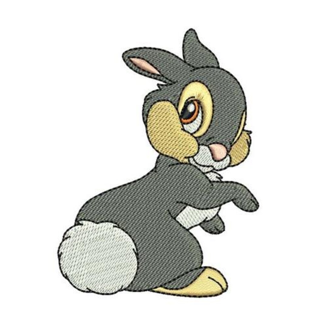 Thumper Back Machine Embroidery Design, Disney Character Design ...