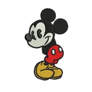 Mickey Mouse Sticking Out Tummy Machine Embroidery Design, Mickey & Friend Character Embroidery Pattern, Mickey Mouse Embroidery